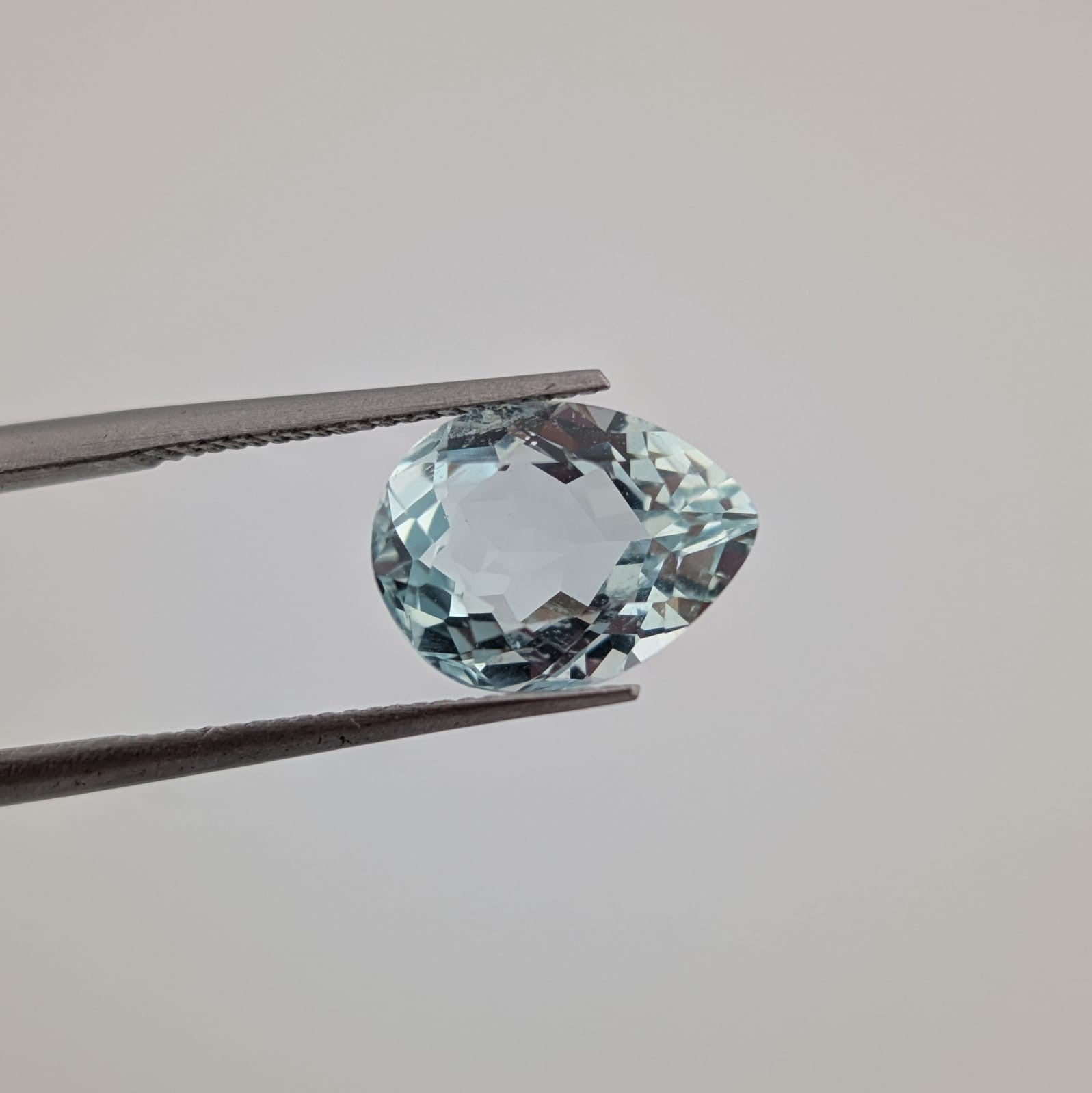 Aguamarina Facetado Gota 10 mm x 7.5 mm