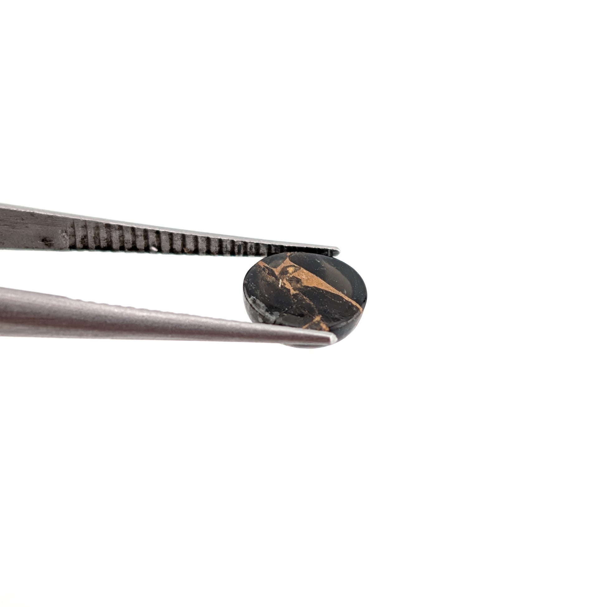 Obsidiana con cobre Cabuchon Redondo 6 mm