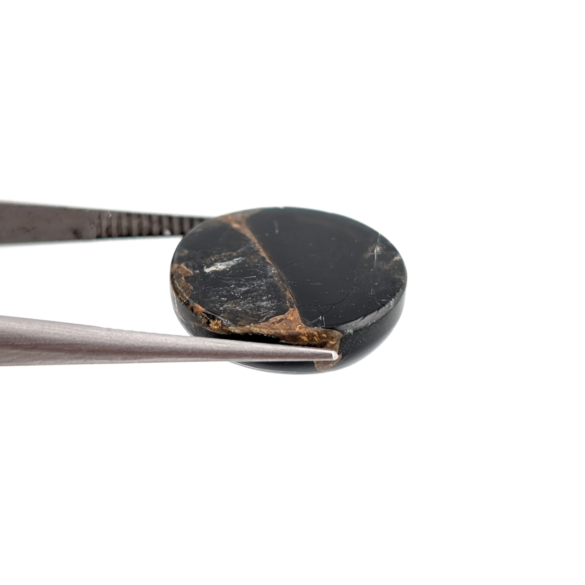 Obsidiana con cobre Cabuchon Redondo 13 mm