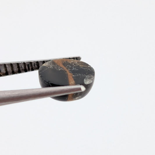 Obsidiana con cobre Cabuchon Redondo 5 mm