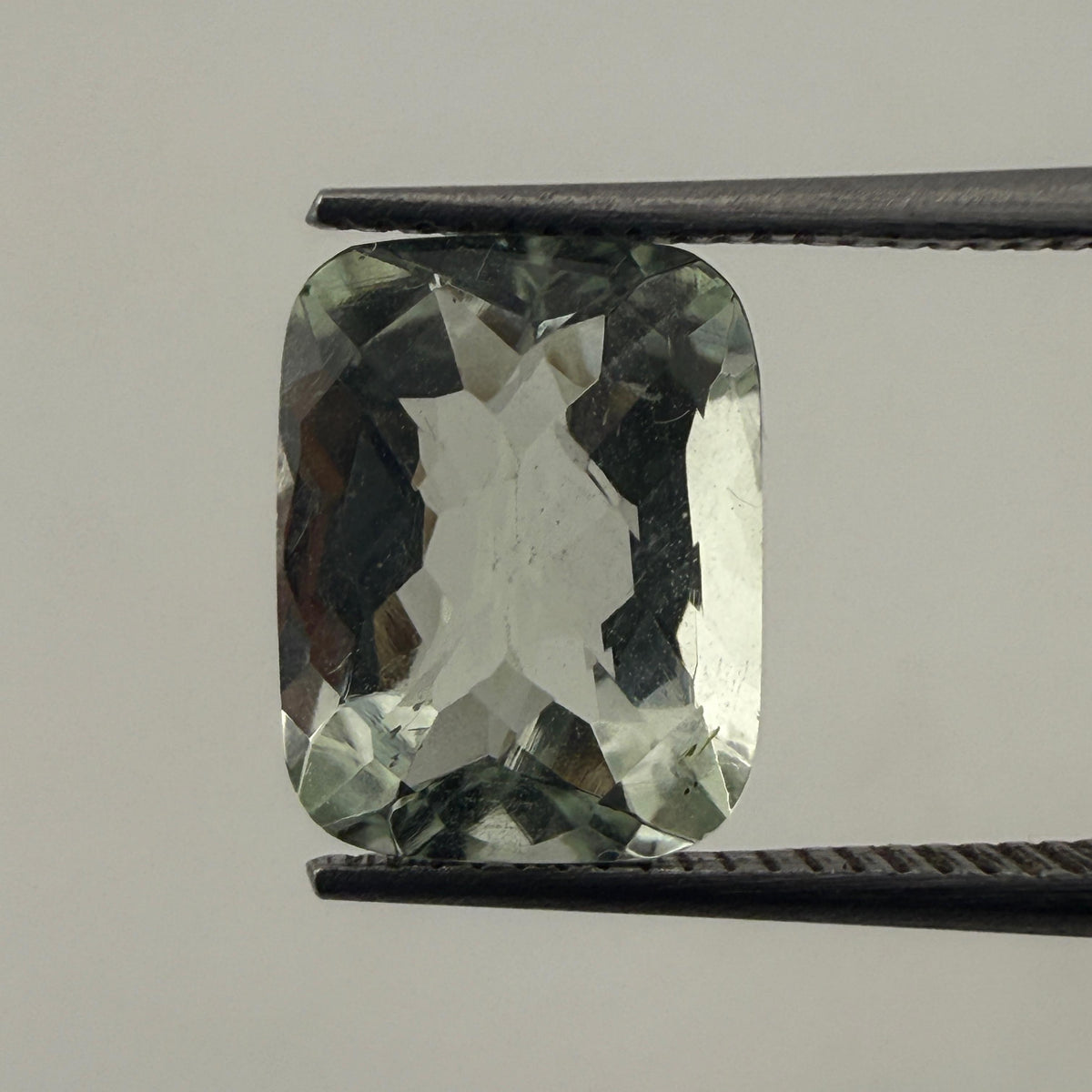Prasiolita Rectangular Facetado 9 x 7 mm