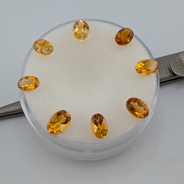 Citrino Facetado Ovalado 4 mm x 6 mm