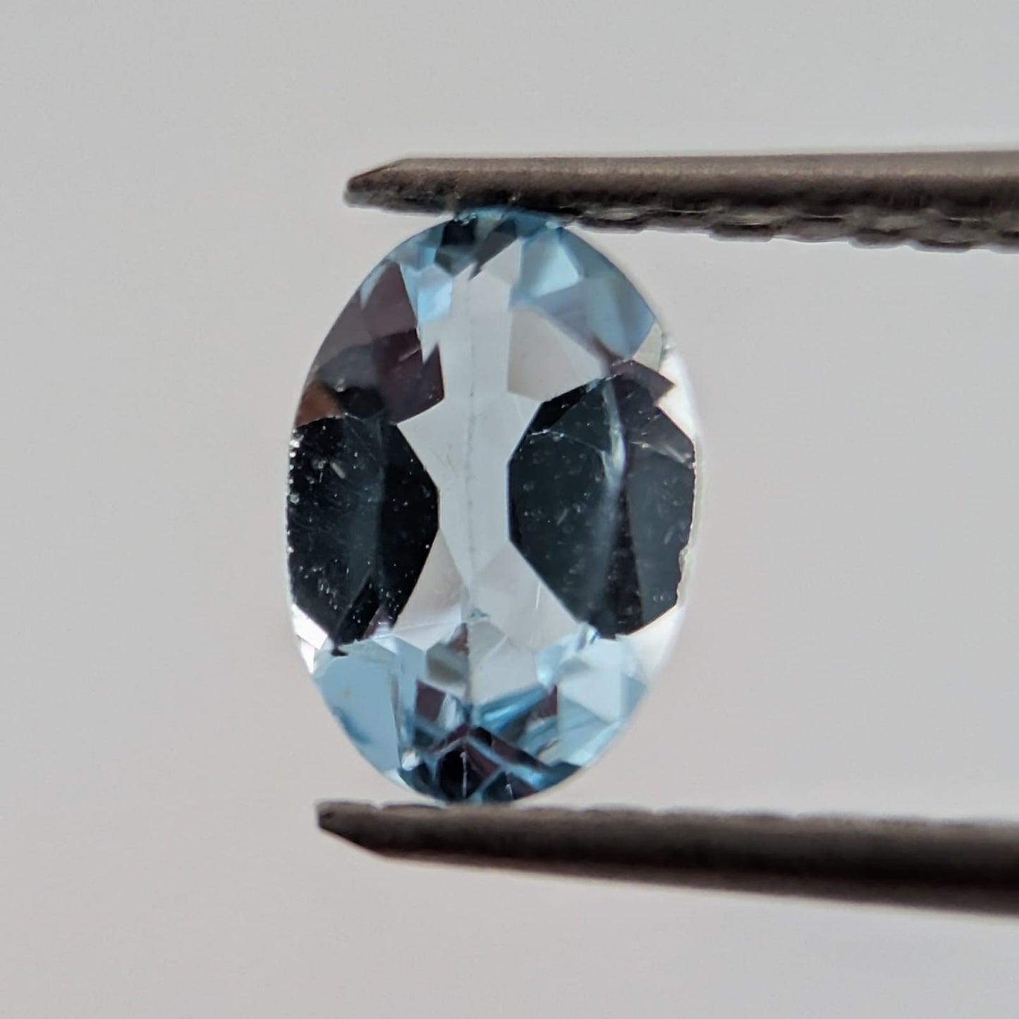 Topacio Sky Blue Facetado Ovalado 4 mm x 6 mm
