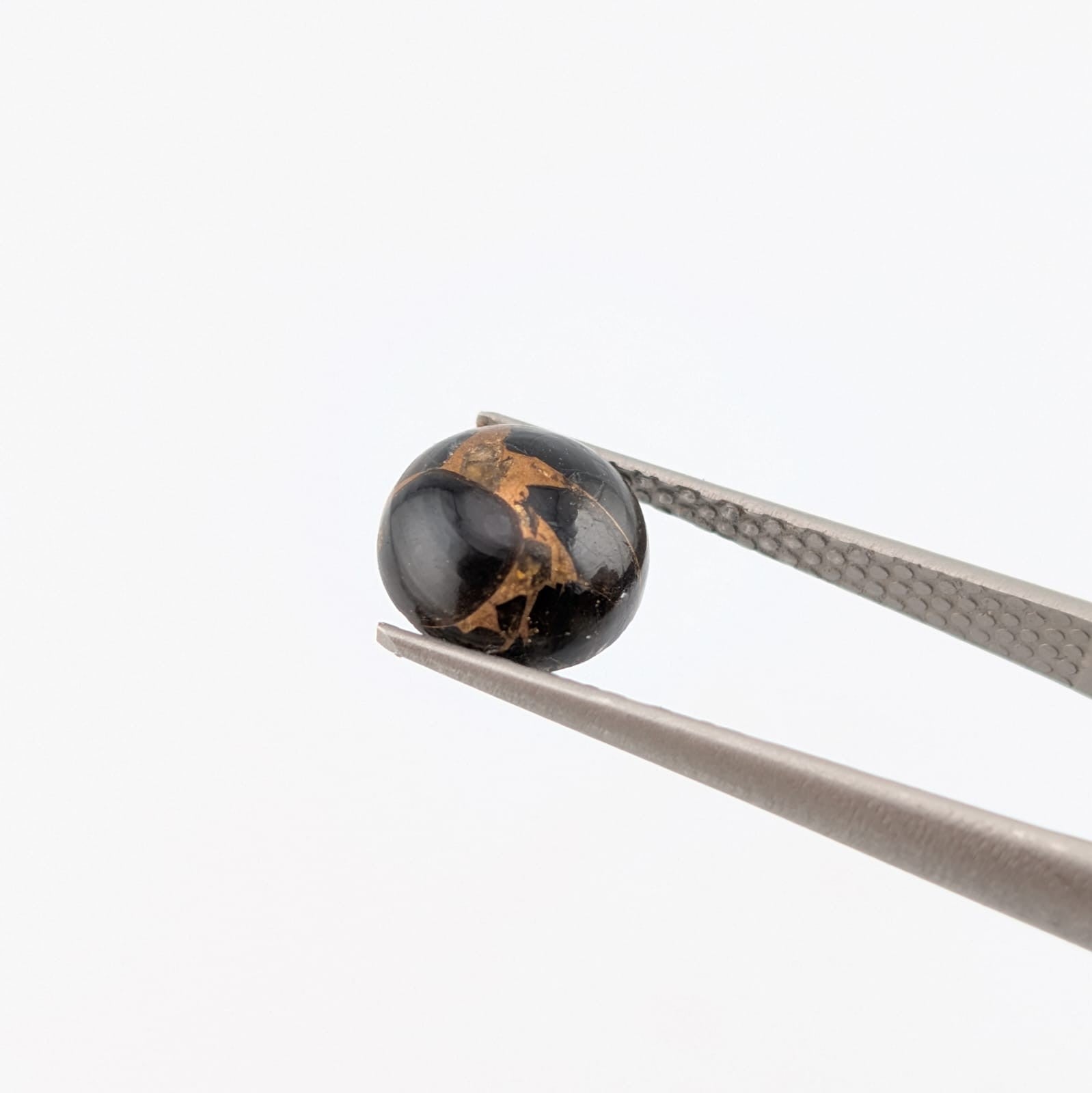 Obsidiana con cobre Cabuchon Redondo 8 mm