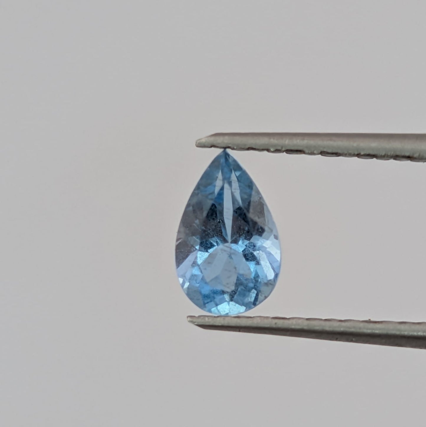 Aguamarina Facetado Gota 6 x 4 mm