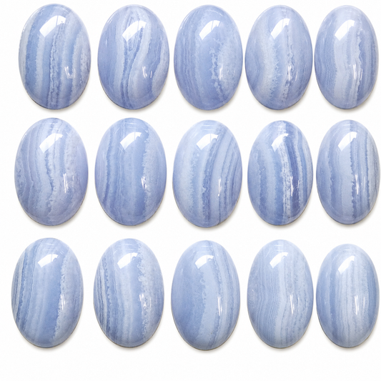 Agata Lazo Azul Cabuchón Ovalada 16 x 12 mm
