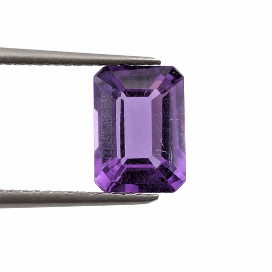 Amatista Corte Facetada Esmeralda 7 x 5 mm