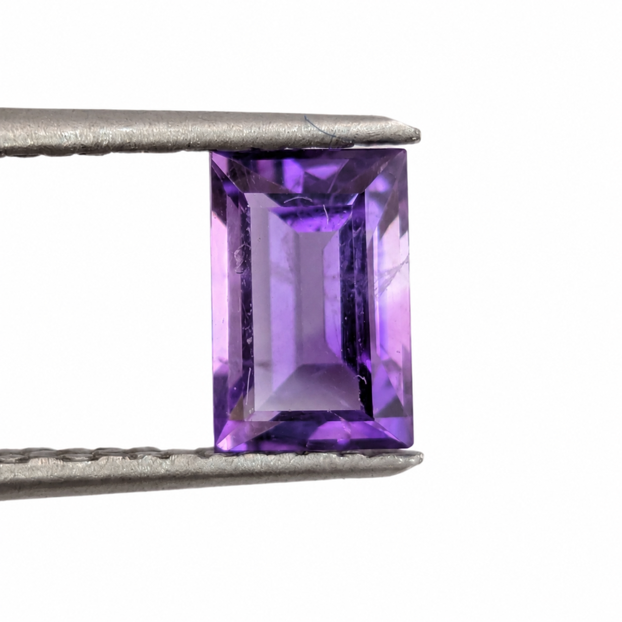 Amatista Facetada Esmeralda 6 mm x 4 mm