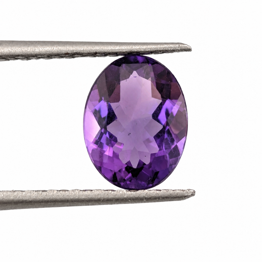 Amatista Facetada Ovalada 8 x 6 mm