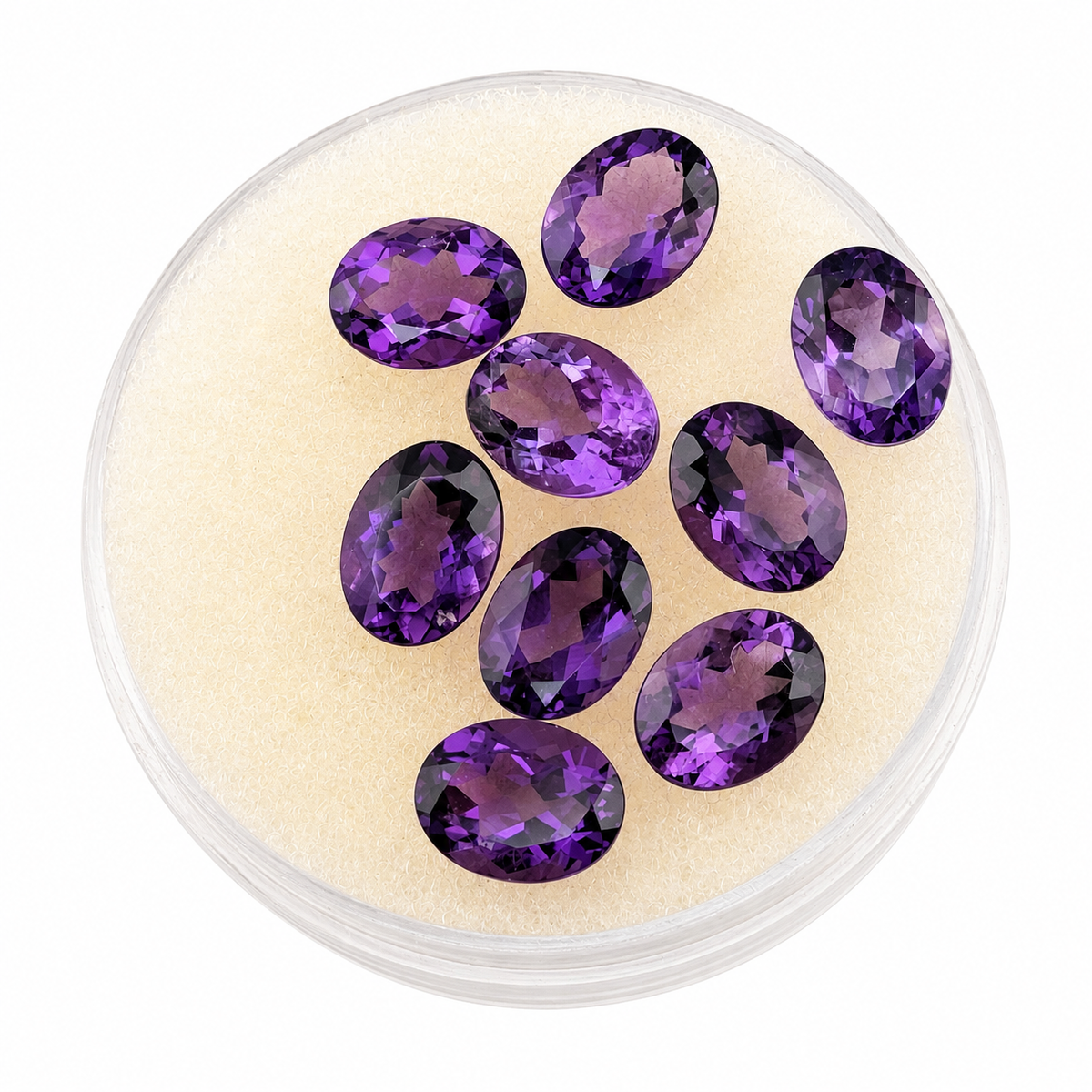 Amatista Facetada Ovalada 8 x 6 mm