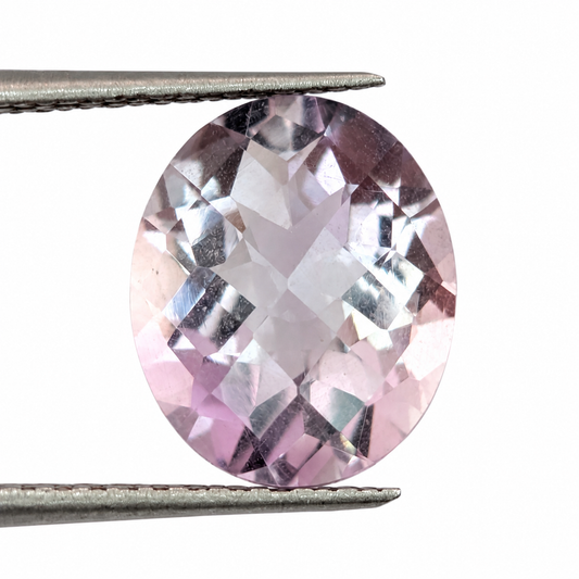 Amatista Lavanda Facetada Ovalada 12 x 10 mm
