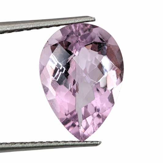 Amatista Lavanda Facetada Pera 14 x 10 mm
