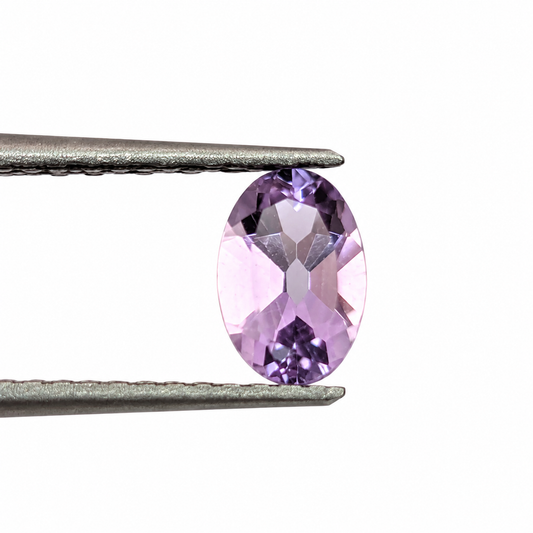 Amatista Lavanda Facetada Ovalada 6 x 4 mm