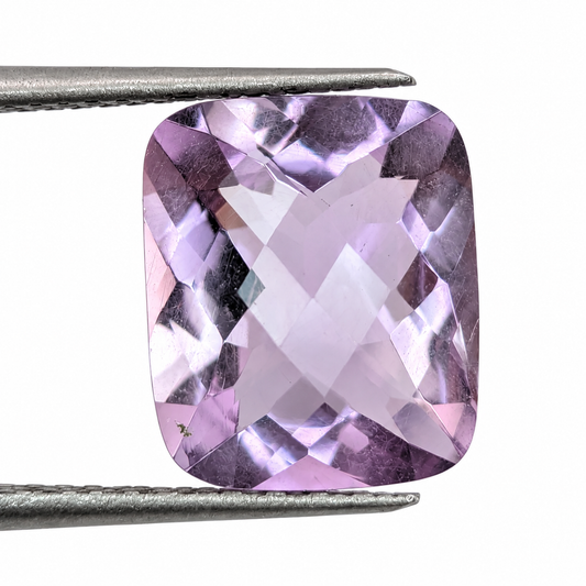 Amatista Lavanda Facetada Rectangular 16 x 12 mm