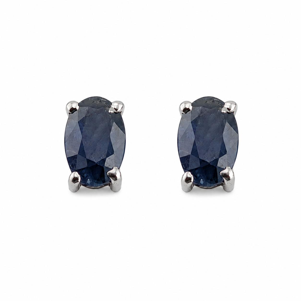Aretes de zafiro azul 5x3 mm