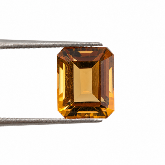 Citrino Facetado Esmeralda 10 x 8 mm