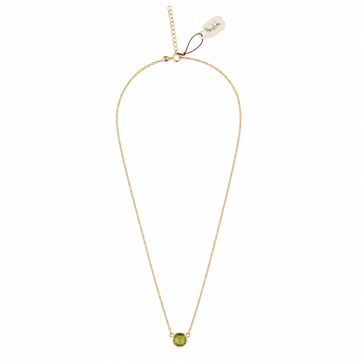 Collar de plata 925 con baño de oro y piedras naturales