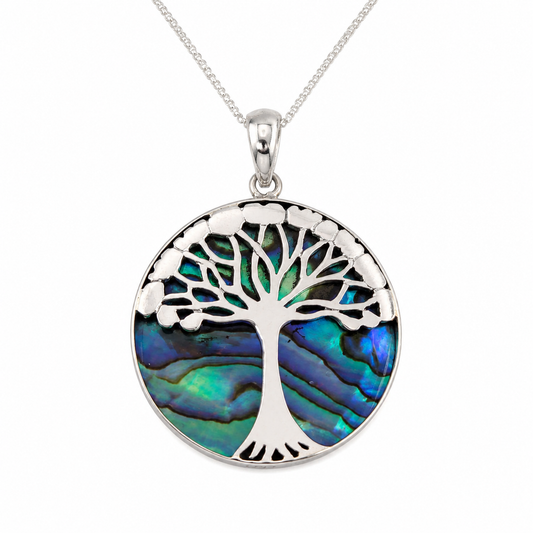 Collar de plata 925 Árbol Indo