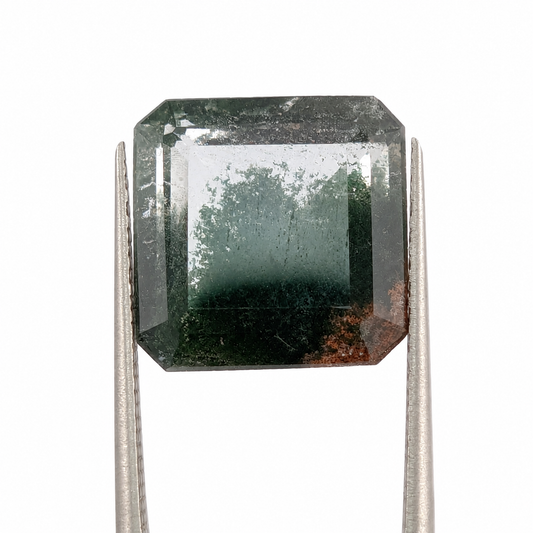 Cuarzo con Inclusiones Facetado Esmeralda 16 x 11 mm