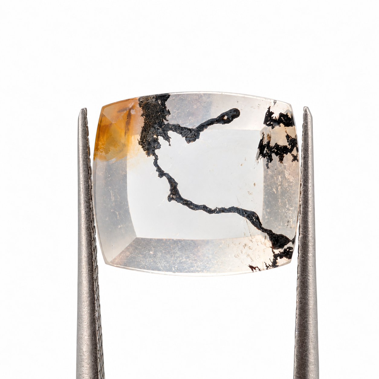 Cuarzo Dendrítico Cojín alargado 14 x 12 mm