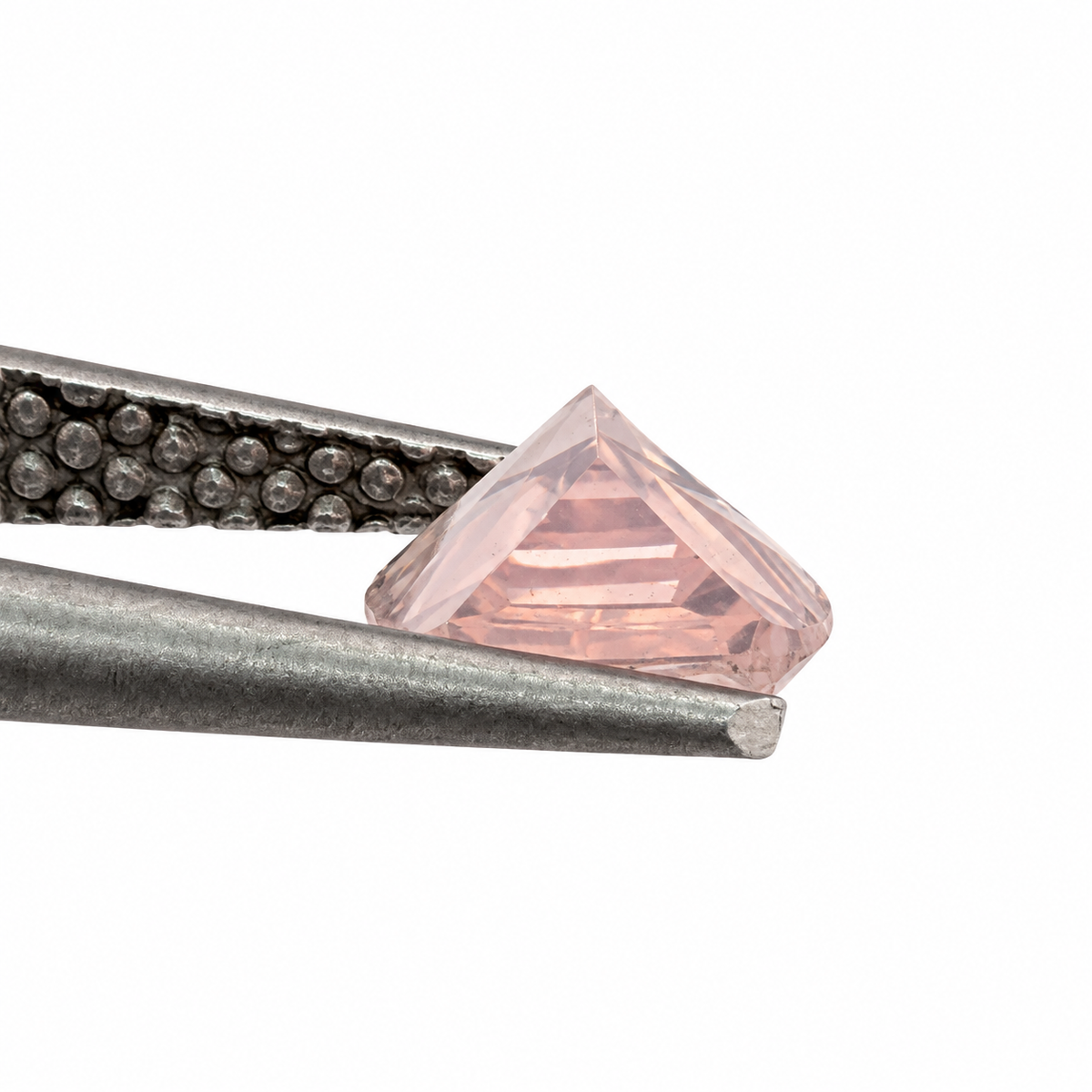 Cuarzo Rosa Facetado Cojín 10 x 6 mm