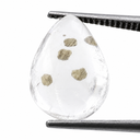 Cuarzo con marcasita Cabuchon Gota 11 x 8 mm