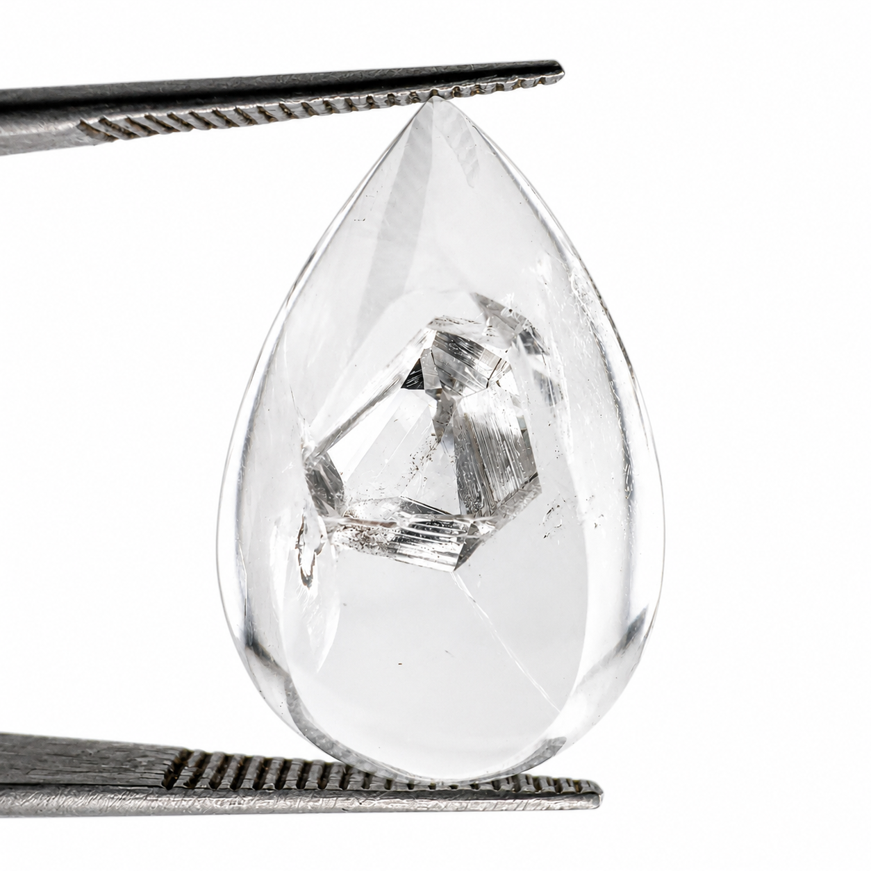 Cuarzo de segunda generación Cabuchon Gota 20 mm x 13.34 mm