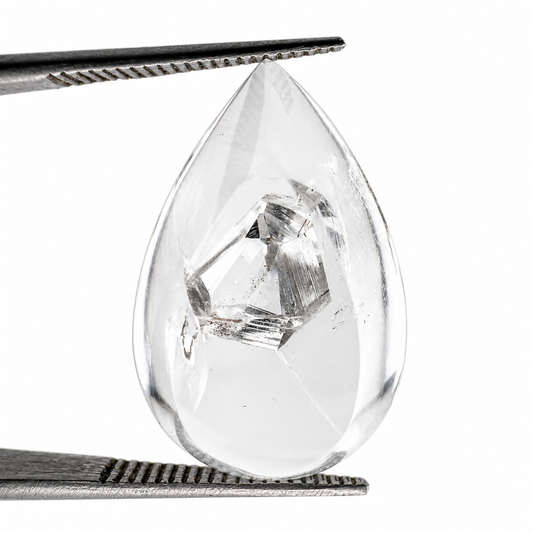 Cuarzo de segunda generación Cabuchon Gota 20 mm x 13.34 mm
