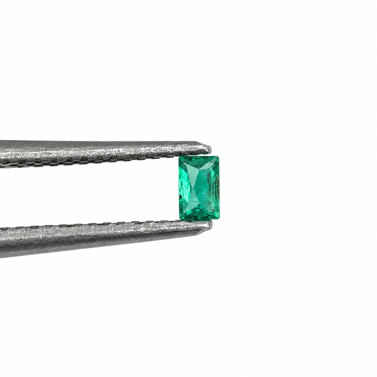 Esmeralda Facetado Rectangular 2 x 1 mm