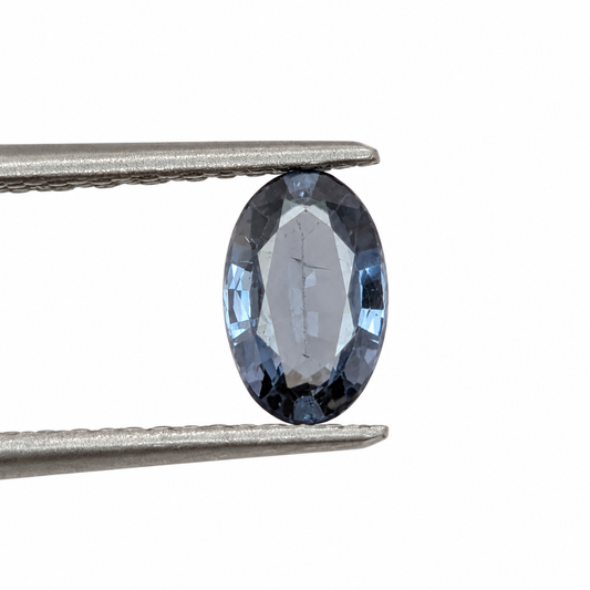 Espinela Azul Facetada Ovalada ~6 x 4 mm
