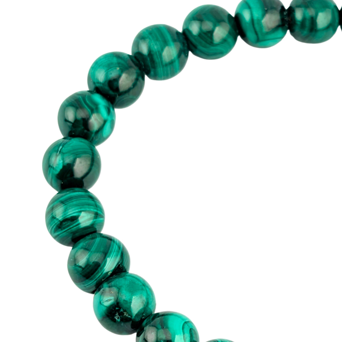 Pulsera Elástica-Malaquita 7 mm