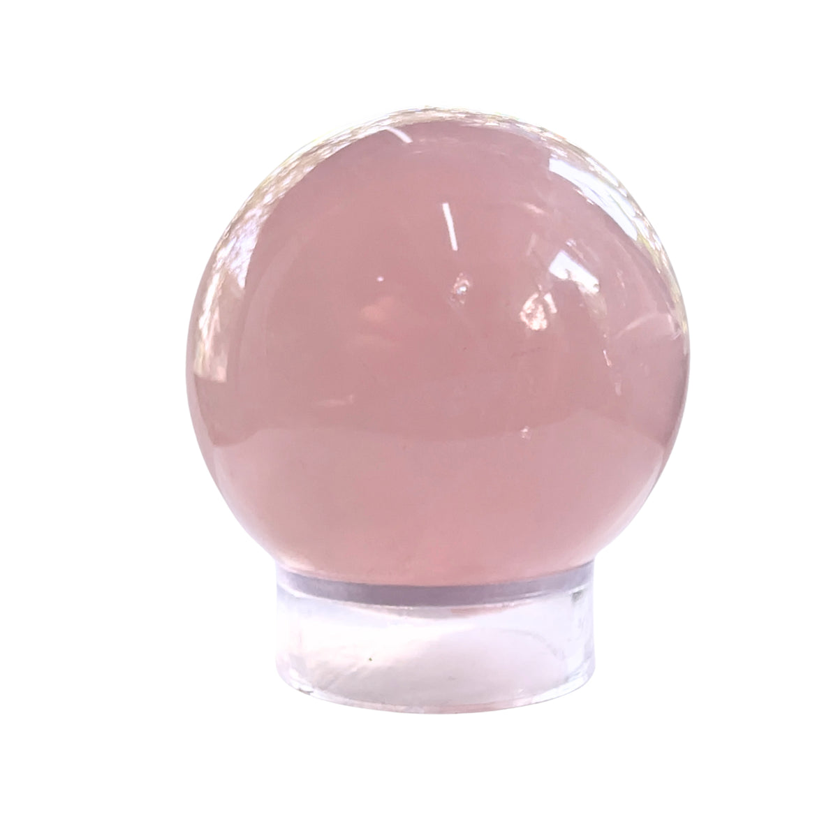 Esfera de Cuarzo rosado aprox. 6.5 cm