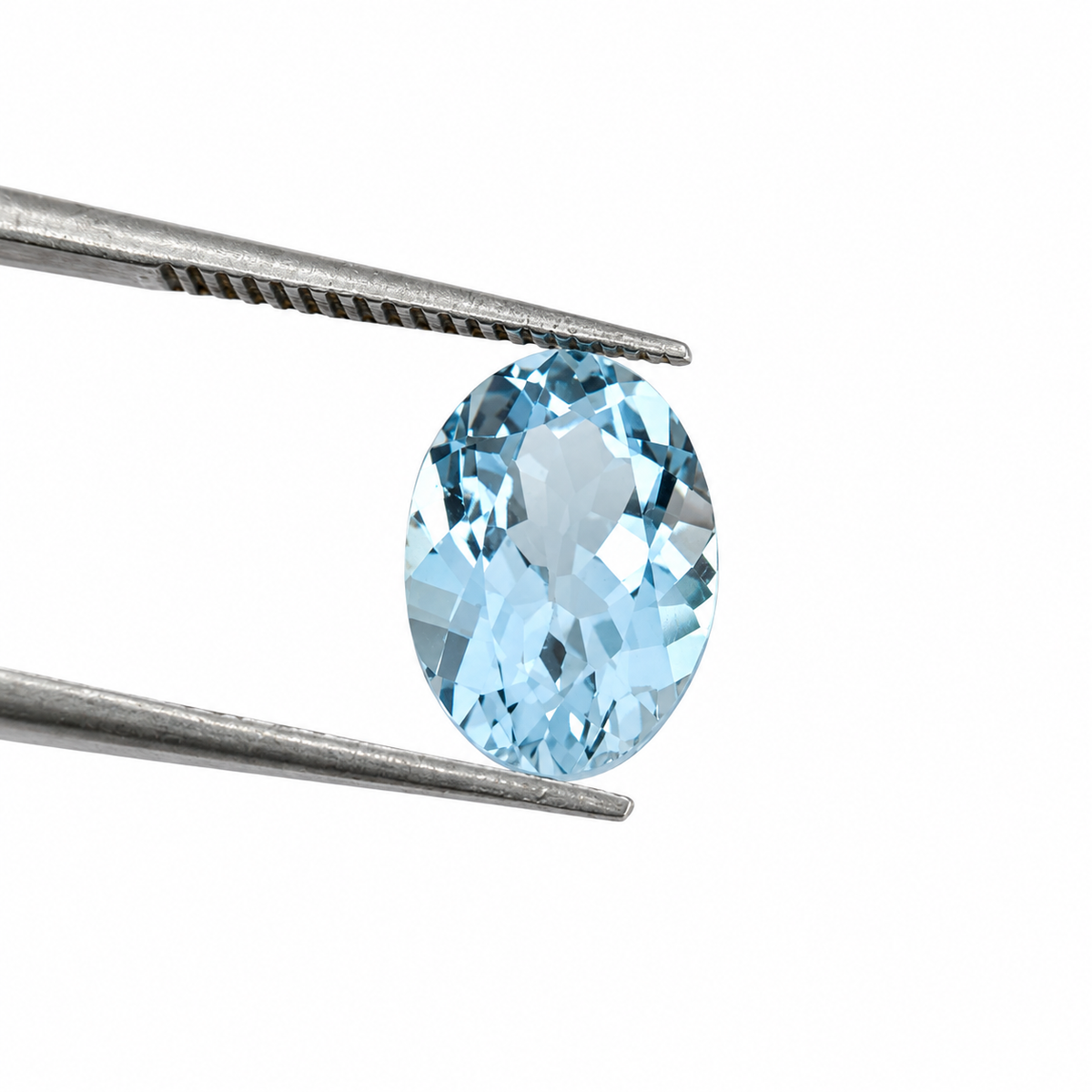 Topacio Sky Blue Facetado Ovalada 10 x 8 mm
