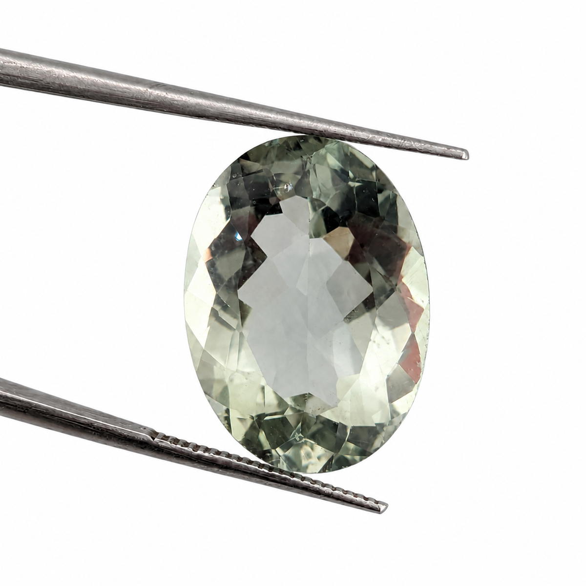 Prasiolita (Amatista Verde) Facetada Ovalada 23 x 17.5 mm