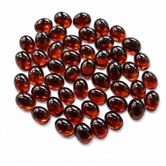 Granate Cabuchón Ovalado 4 x 3 mm