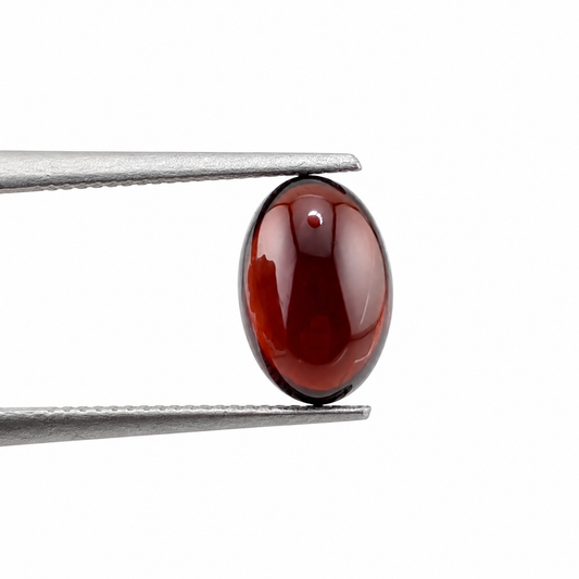 Granate Cabuchón Ovalado 6 x 4 mm