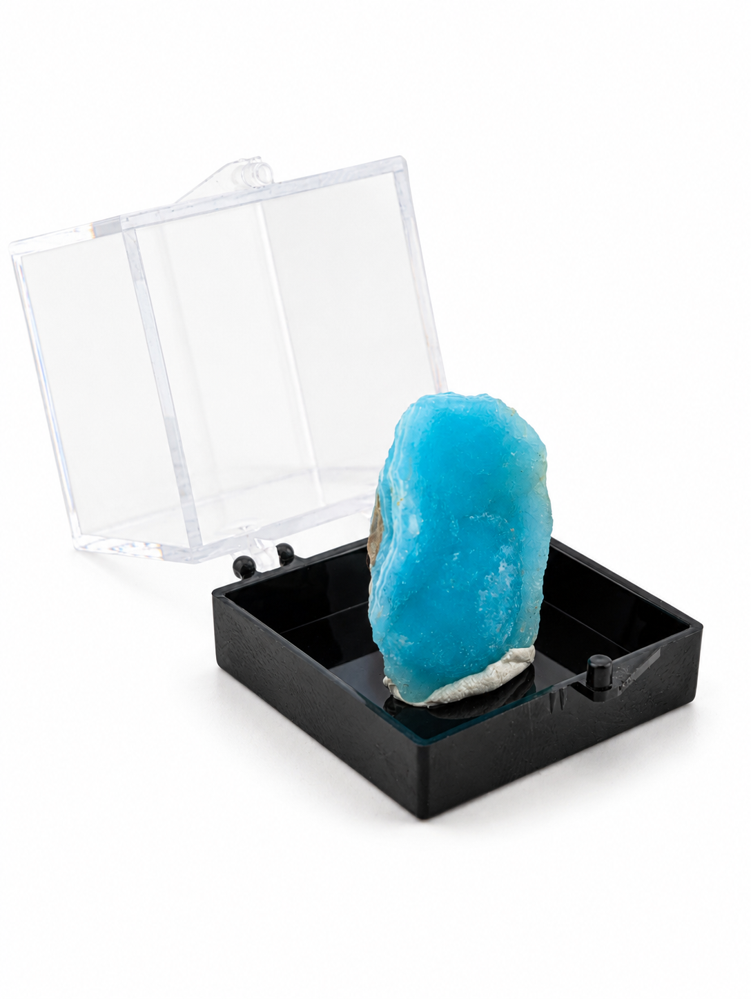 Hemimorfita en Bruto en Caja de Acrílico 3.5 cm