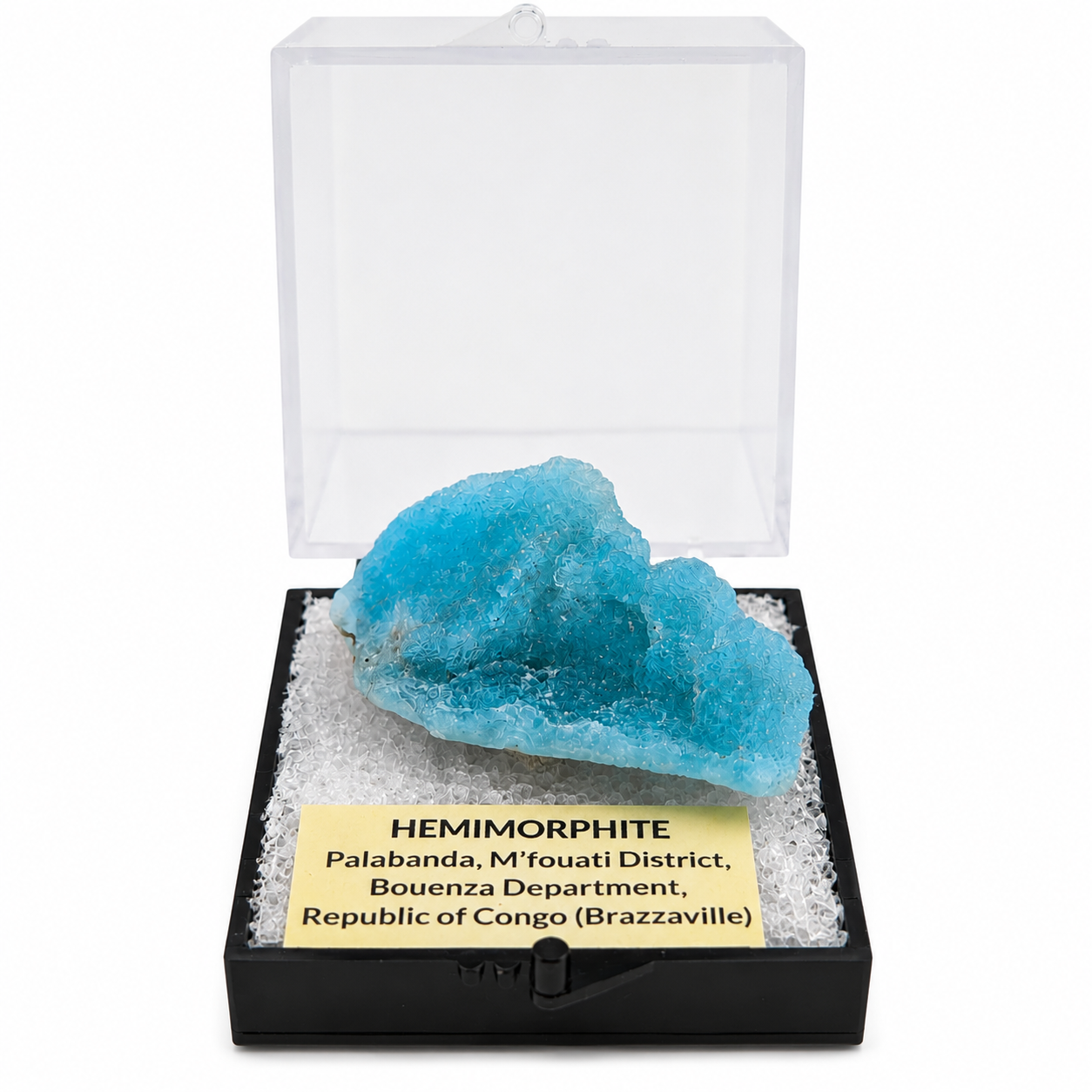 Hemimorfita en Bruto en Caja de Acrílico 5 cm