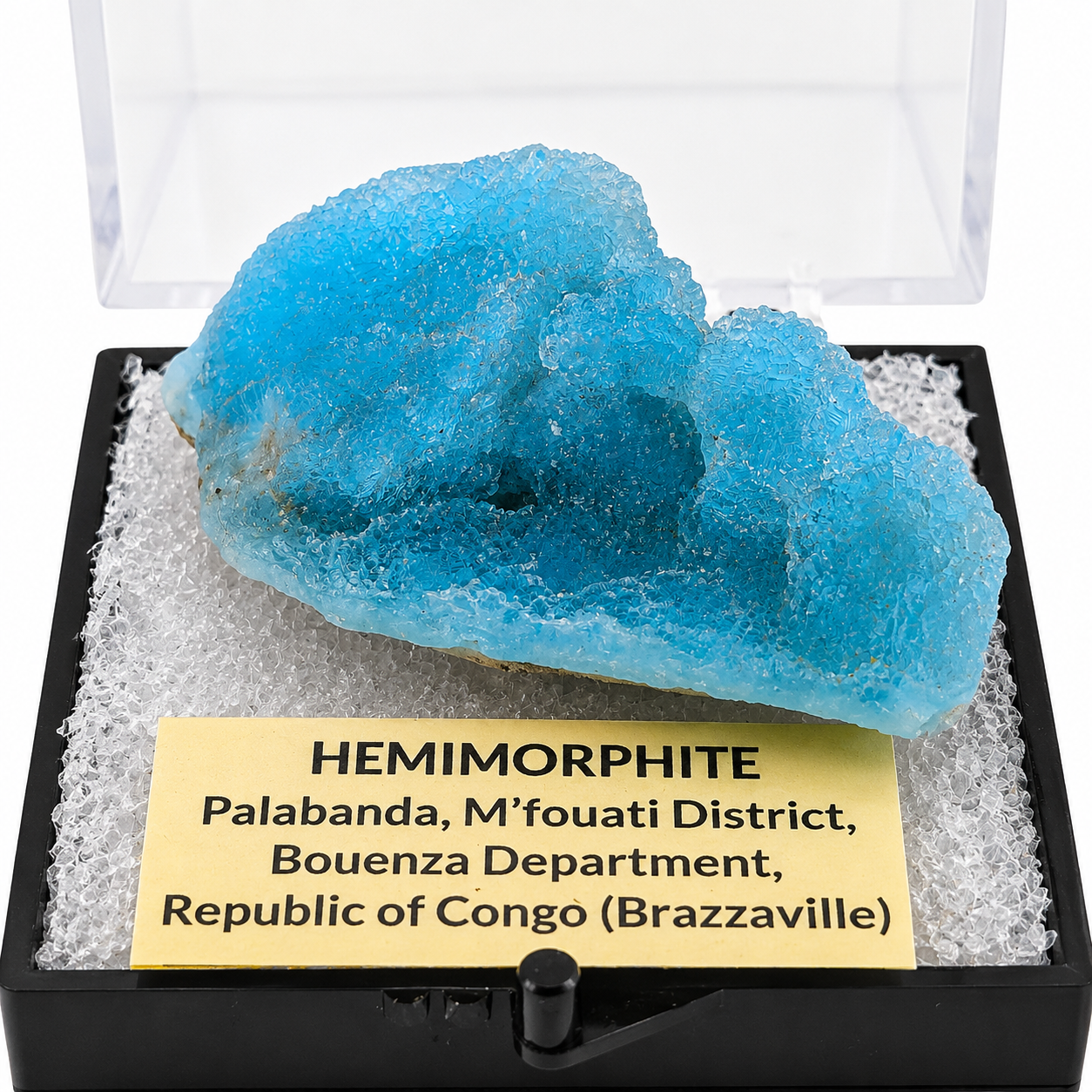 Hemimorfita en Bruto en Caja de Acrílico 5 cm