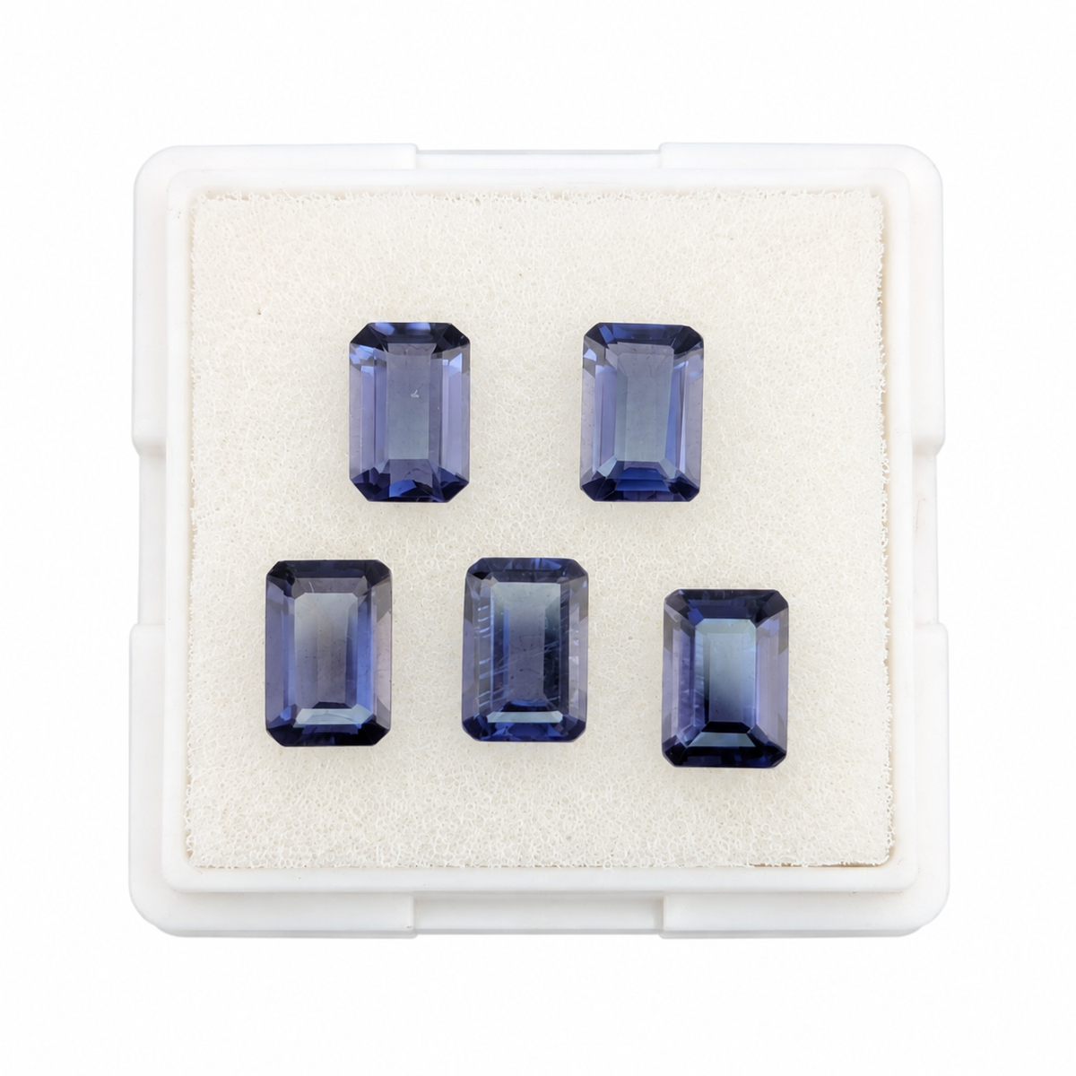 Iolita Facetada Esmeralda 6 x 4 mm