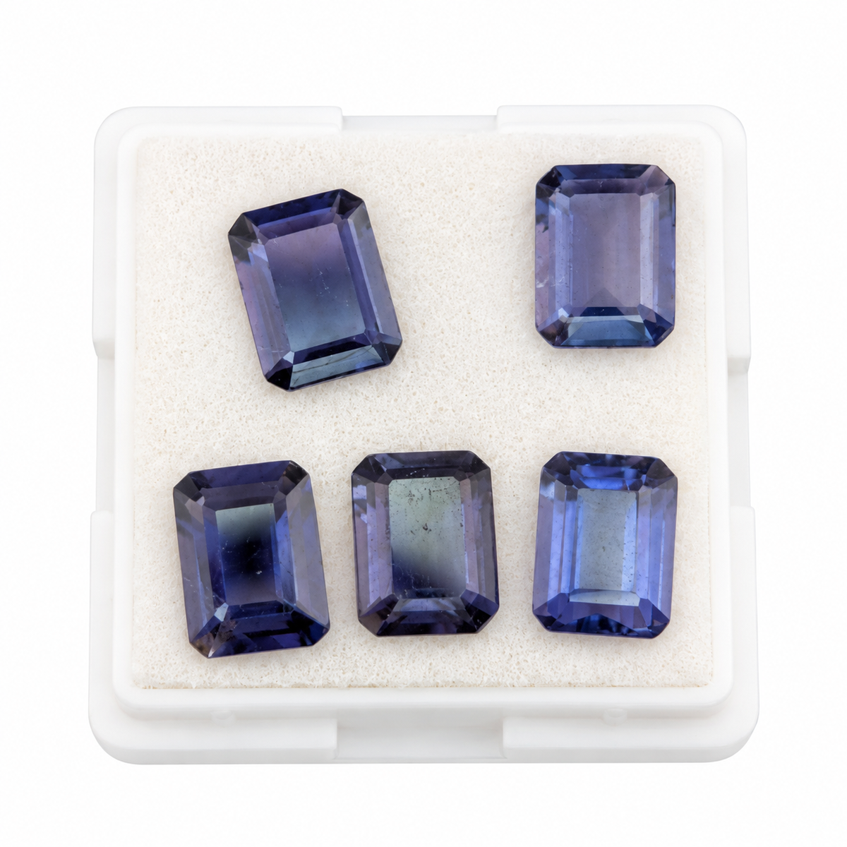 Iolita Facetada Esmeralda 8 x 6 mm