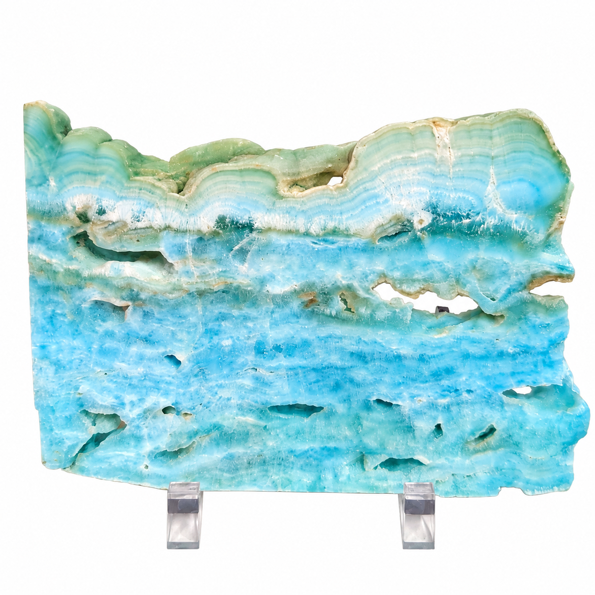 Laja de Aragonita Pulida de 14 x 9 x 1 cm