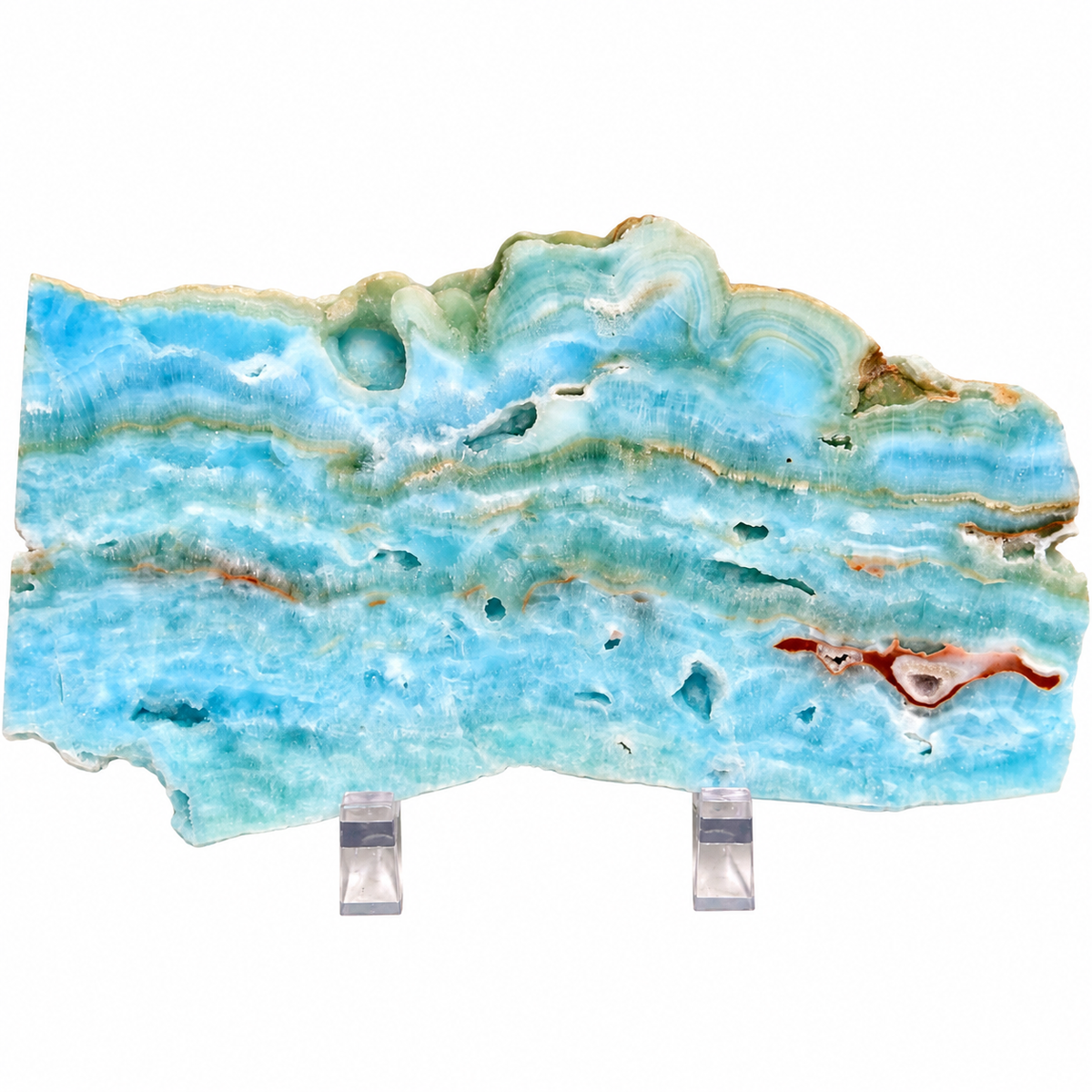 Laja de Aragonita Pulida de 15 x 7 x 1 cm