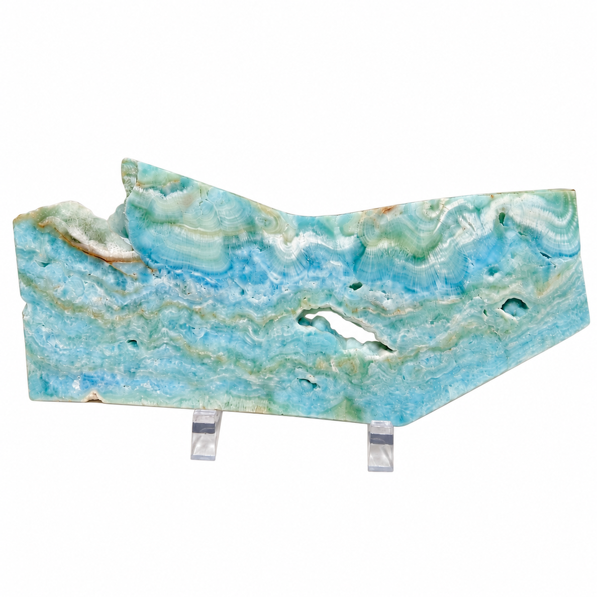 Laja de Aragonita Pulida de 17 x 6.7 x 0.7 cm