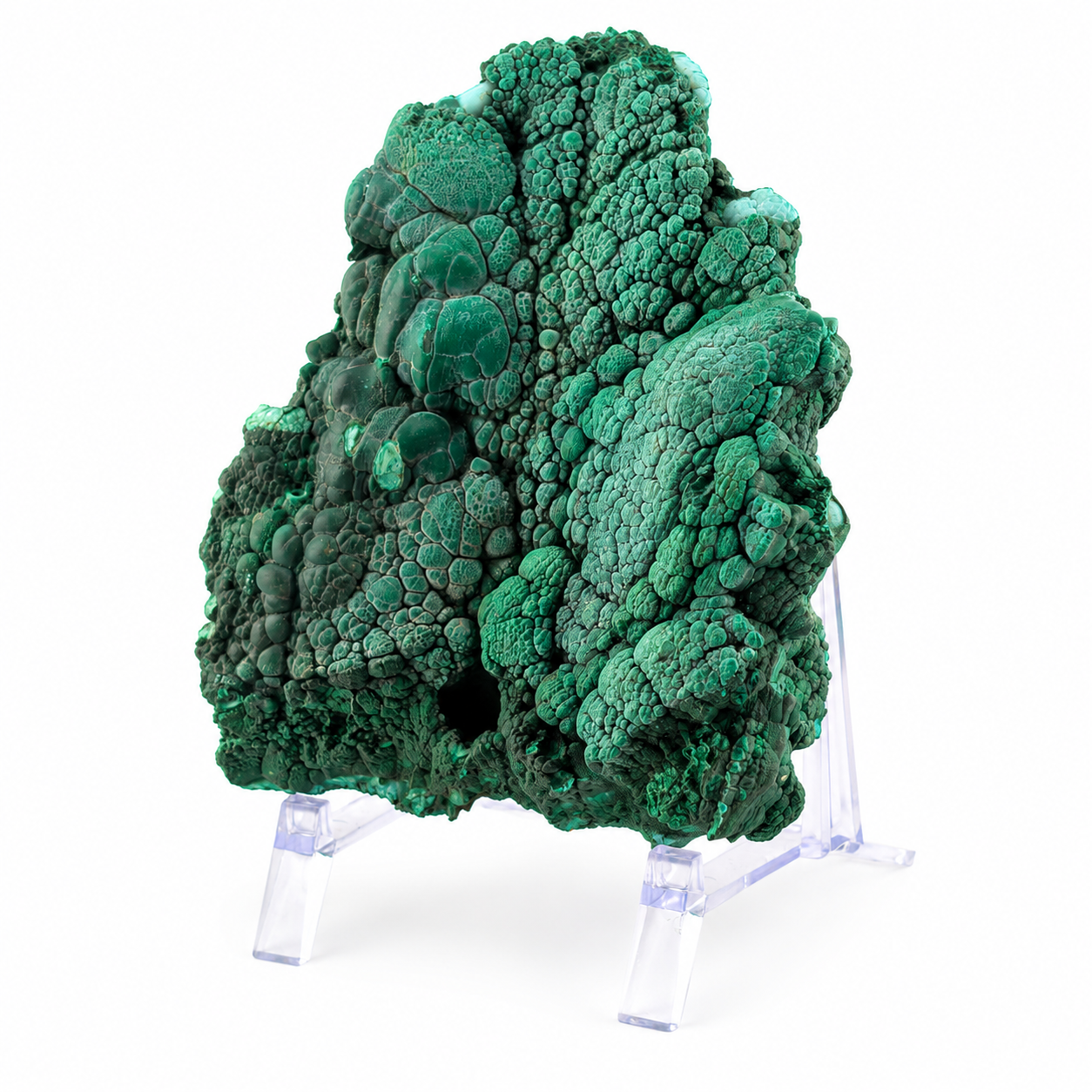 Malaquita Verde En bruto Natural 15.5 cm x 13.5 cm