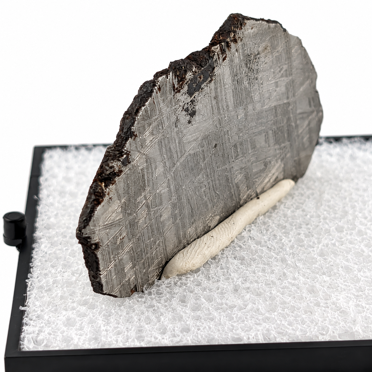 Meteorito Muonionalusta en Caja de Acrílico 6.5 cm