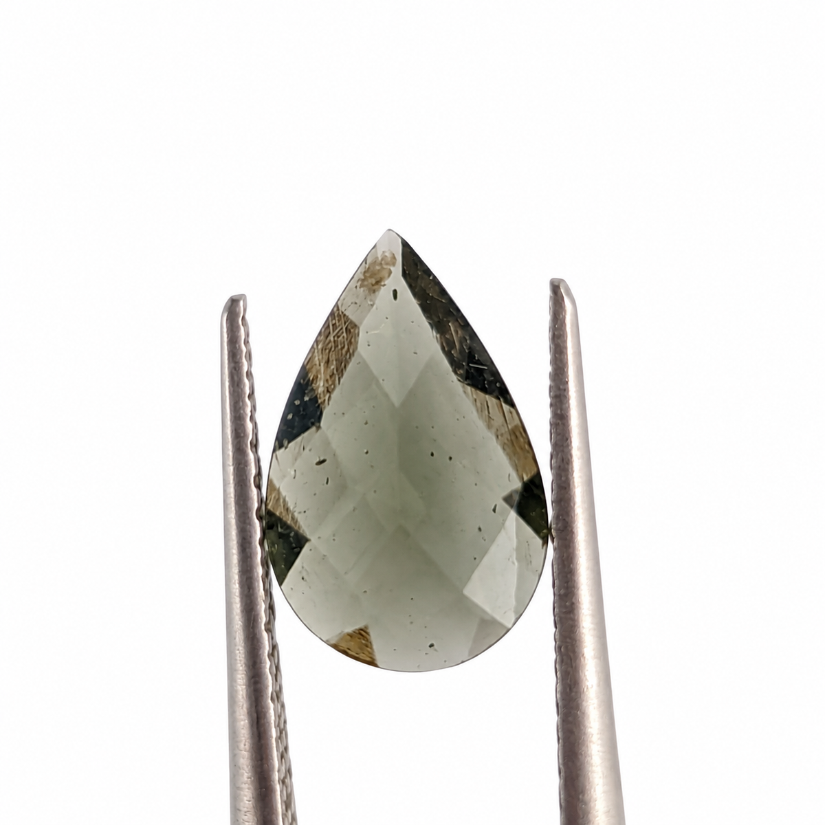 Moldavita Facetada Gota 12.7 x 7.6 mm