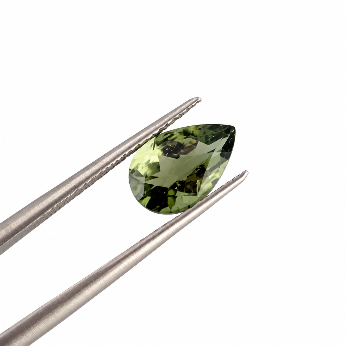 Moldavita Facetada Gota 8.6 x 6 mm