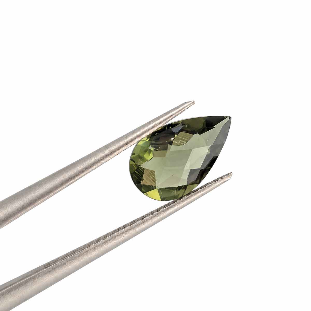 Moldavita Facetada Gota 9 x 6 mm