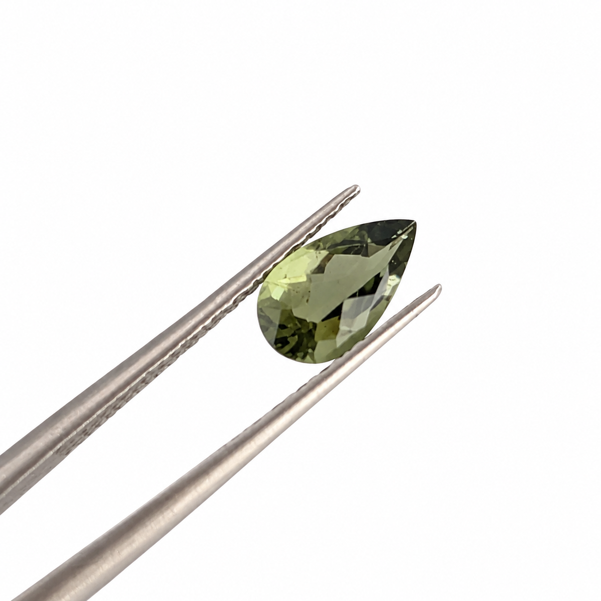 Moldavita Facetada Gota 9 x 6 mm